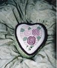 Rose Heart Pincushion EEF445